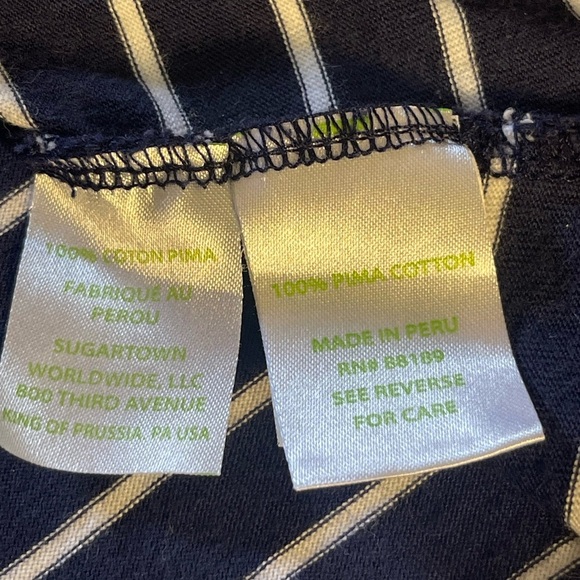 Lilly Pulitzer Dress Jennalyn Swing True Navy Palm Stripe Size XS - Picture 5 of 13